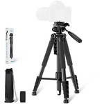 Topika-F-180T Black Camera Tripod, 1.8m Iron Tube, 3 Feet Stand, 18cm-180cm
