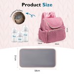 Topikakids - Multi-Pocket Diaper Bag, Insulated Pockets & Stroller Straps