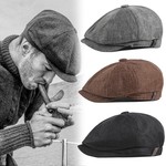 Unisex Casual Newsboy Hat Retro Beret Octagonal Cap