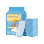 Topika 100 Pack Disposable Baby Diaper Changing Pads for 0-12 Months