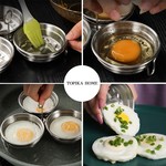 Topika 3-in-1 Stainless Steel Egg Steamer, Oil Brush & Anti-scalding handle