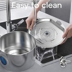 Topika Stainless Steel Cat Water Fountain 3.2L, Whisper-Quiet