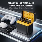Topika 8-Slot USB-C Charger for 1.5V Lithium AA/AAA Rechargeable Batteries