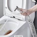 Topika - Bidet Sprayer Handle for Toilets, Handheld Spray Kit, SS Finish