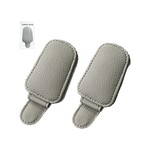 TopikaAuto - 2 Packs Magnetic Leather Sunglasses&Card Holders for Car Visor