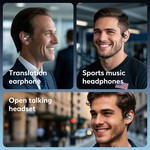 Topika - Language Translation Earbuds, Open-Ear AI Translator Earphones