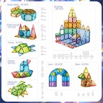 Topika Diamond Window Magnetic Tiles Building Set with Colour Box 120-Piece