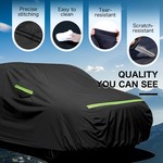TopikaAuto 6-Layer Car Covers UV Rain Resistant Protection Waterproof SUV