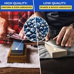 Topika - Knife Sharpening Stone Kit,Standard Muti Side Grit Knife Whetstone