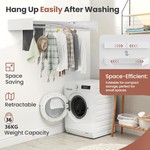 Topika - Retractable Wall Mounted Clothes Drying Rack, Space Saving