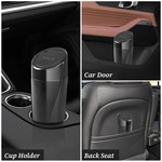TopikaAuto Car Trash Bin with Lid 2 Pack, Car Garbage Can Storage Device
