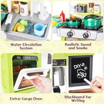 Topika Kids Kitchen Play Set with Light, Sound and Play Food