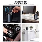 Topika Car Ashtray with Lid, Smokeless Ash Tray, Mini Car Trash Can