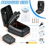 Topika - Lock Key Box with Code,Large Capacity Key Holder & Storage Box