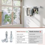 Topika - Retractable Wall Mounted Clothes Drying Rack, Space Saving