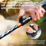 Naturehike Trekking Poles, 5 Sections Telescopic Hiking & Walking Sticks