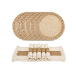 Topika Heat-Resistant Handmade Pure natural materials Placemats Set of 12