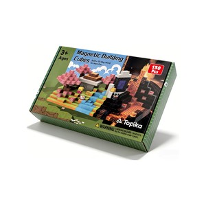 Topika 150 Piece Magnetic Blocks, Magnetic Building Cubes for Kids 3 Years+