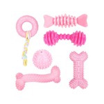 TopikaPet - 6pcs Puppy Chew and Squeaky Toys, Teething Toys for Small Dogs