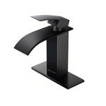 TopikaHome - Black Bathroom Faucets, Modern Sink Faucet & Basin Mixer Tap
