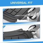 Topika 3pcs PVC Car Mats, Trim-To-Fit Floor Mats For Cars, Trucks And SUVs