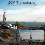 Topika Wireless Microphones, Mini Wireless Microphone for iPhone & Android