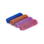 4 Pack Nylon Shower Scrubbers-Exfoliating Bath Sponges and Skin Scrubbers