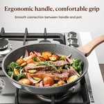 Topika - 3Pcs Nonstick Frying Pan Set, Non Stick Cookware Pans, 20/24/28CM