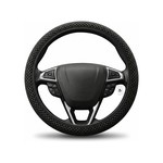 Topika - Steering Cover, Car Steering Wheel Cover For Cars, Black 37-39CM