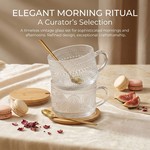 Topika-Overnight Oat Container with Bamboo Lid&Spoon,2pc Glass Mug with Lid