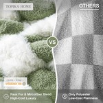 TopikaHome - Tartan Blanket, Soft Thick Blanket for Bed & Sofa 200 x 230cm