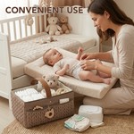 Topika Diaper Caddy, Baby Essentials Storage Caddy, Diaper Bag Organiser