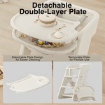 Topika Adjustable High Chair Baby Feeding Chair / Study Chair with Wheels