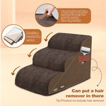 TopikaPet - 3-Step Dog Stairs for Small Dogs and Cats