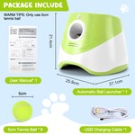 Topika Automatic Tennis Ball Launcher for Small Dogs and Fetch Play
