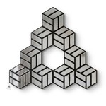 Topika - 9-Piece Glass Mirror Wall Decor, Hexagon DIY Mirror Tiles for Home
