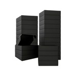Topika - 25pcs Black packing Boxes, Corrugated Cardboard Mail Box, Gift Box
