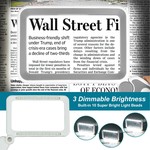 Topika -5x Magnifying Glass with Light,Adjustable LED, Foldable for Reading