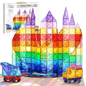 Topika Diamond Window Magnetic Tiles Building Set with Colour Box 120-Piece