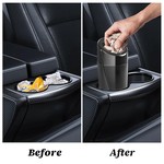TopikaAuto Car Trash Bin with Lid 2 Pack, Car Garbage Can Storage Device