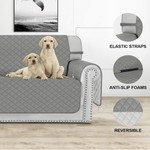 Topika Reversible Couch Cover, Water Resistant Sofa Pet Protector