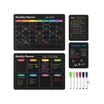 Topika - Fridge Planner Magnetic 4pcs Weekly Planner Shopping List Set