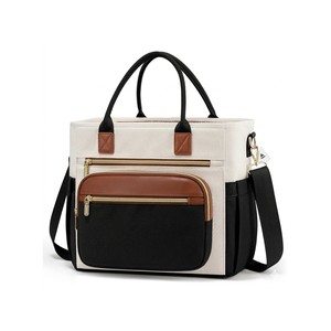 Topika Large Capacity Lunch Cooler Bag Tote Lunch Bag &Compartment Design