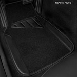 Topika Faux Leather Car Floor Mats for any Car Waterproof Universal Set
