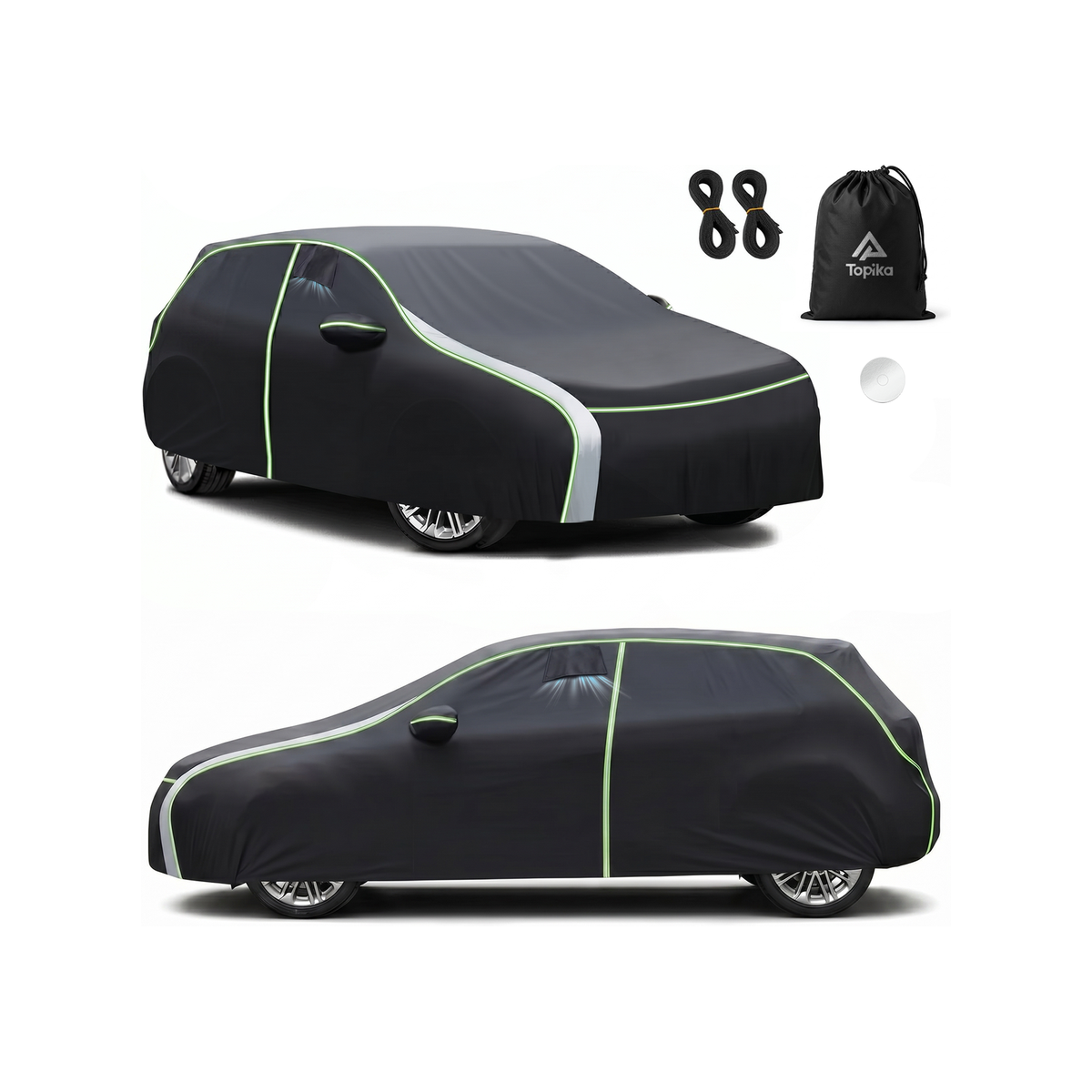 Topika 10-Layer Waterproof Car Cover, Car Rain Cover, Sunproof Dust Cover Topika 10-Layer Waterproof Car Cover, Car Rain Cover, Sunproof Dust Cover