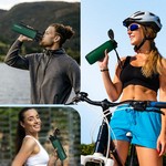 UZSPACE 1L Tritan Plastic Water Bottle Leakproof Sports Bottle BPA Free