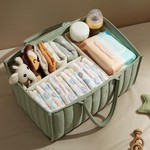Topika Baby Diaper Caddy Bag Organizer, Portable Nursery Storage Basket