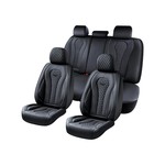 TopikaAuto 2/5 Seats Leather Car Seat Covers Full Set, Front Set, Universal