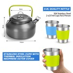 Topika 17pcs Camping Cookware Set Camp Utensils for Outdoor Cooking Picnics