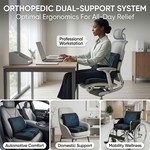 Topika - Ergonomic Back Support And Back Lumbar Support Pillow Setwgg